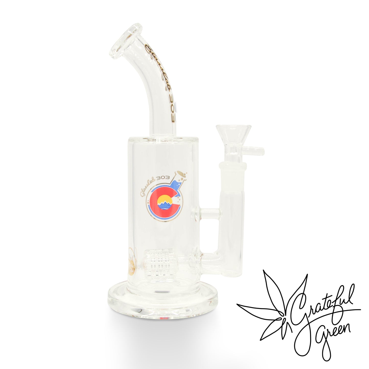 Glasslab303 Economy Classic Rig with FAT Inline Matrix Perc - 8"