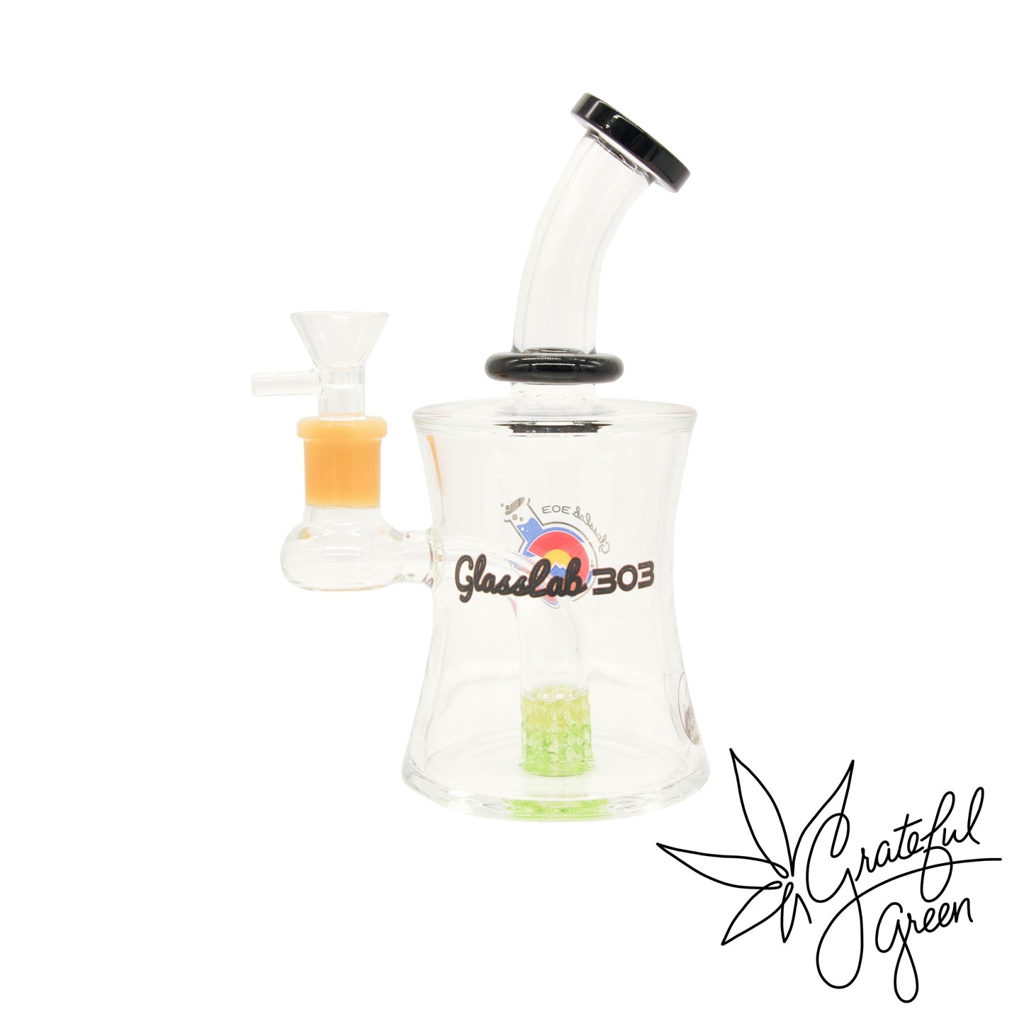Glasslab303 Color Infused Lace Oil Can - 7.5" / Colors Vary