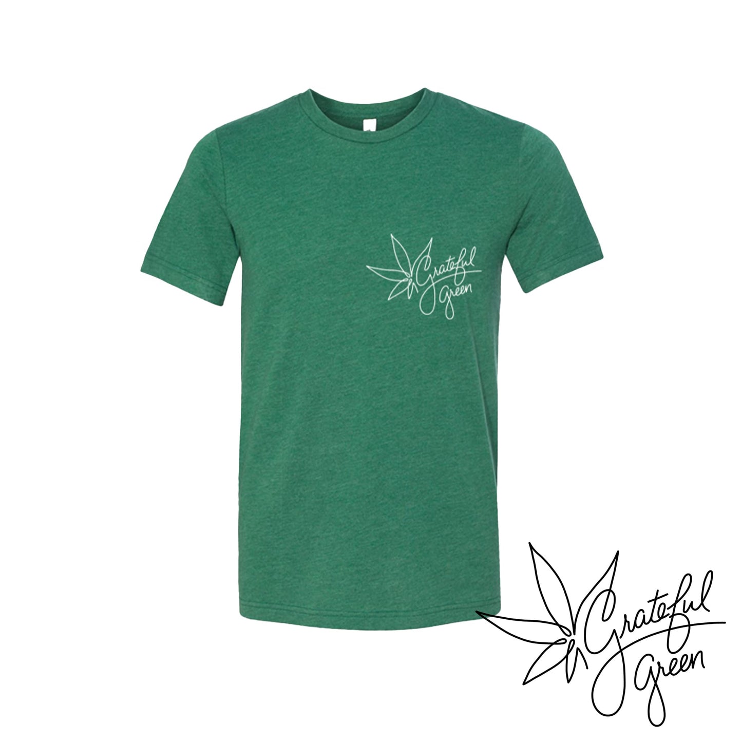 Grateful Green "be happy" T-Shirt