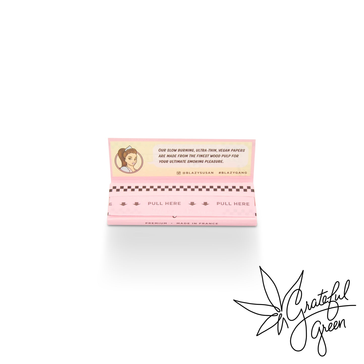 Blazy Susan Pink Rolling Papers / 1.25"