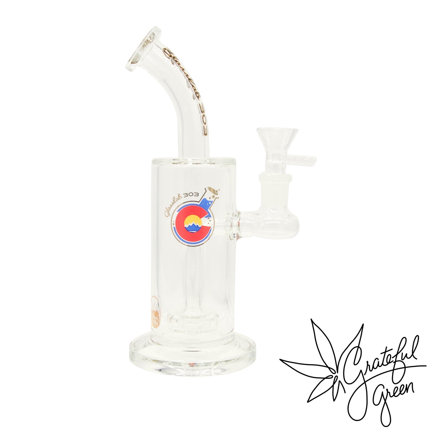 Glasslab303 Economy Classic Rig w/ Showerhead Perc - 8"