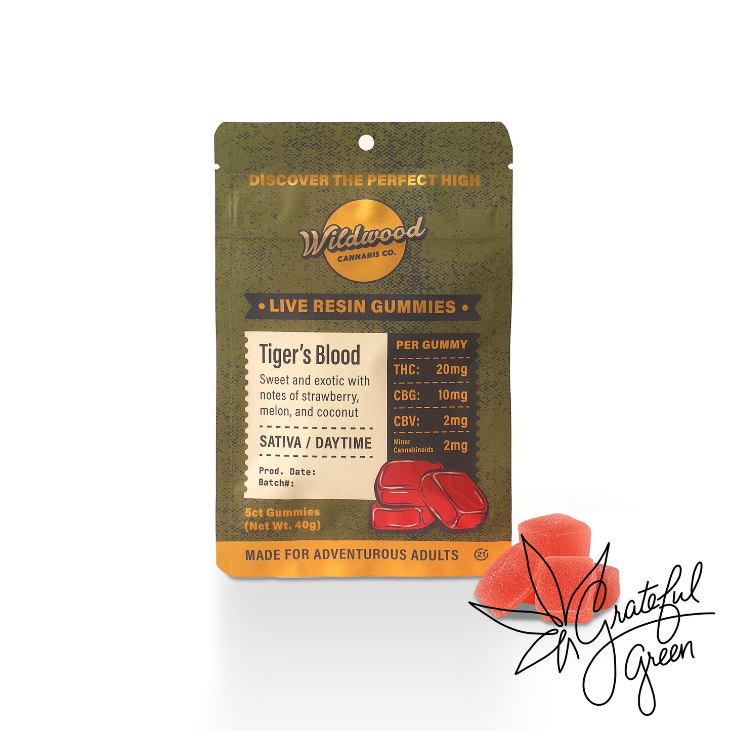 Wildwood D9 Live Resin Sativa Gummies