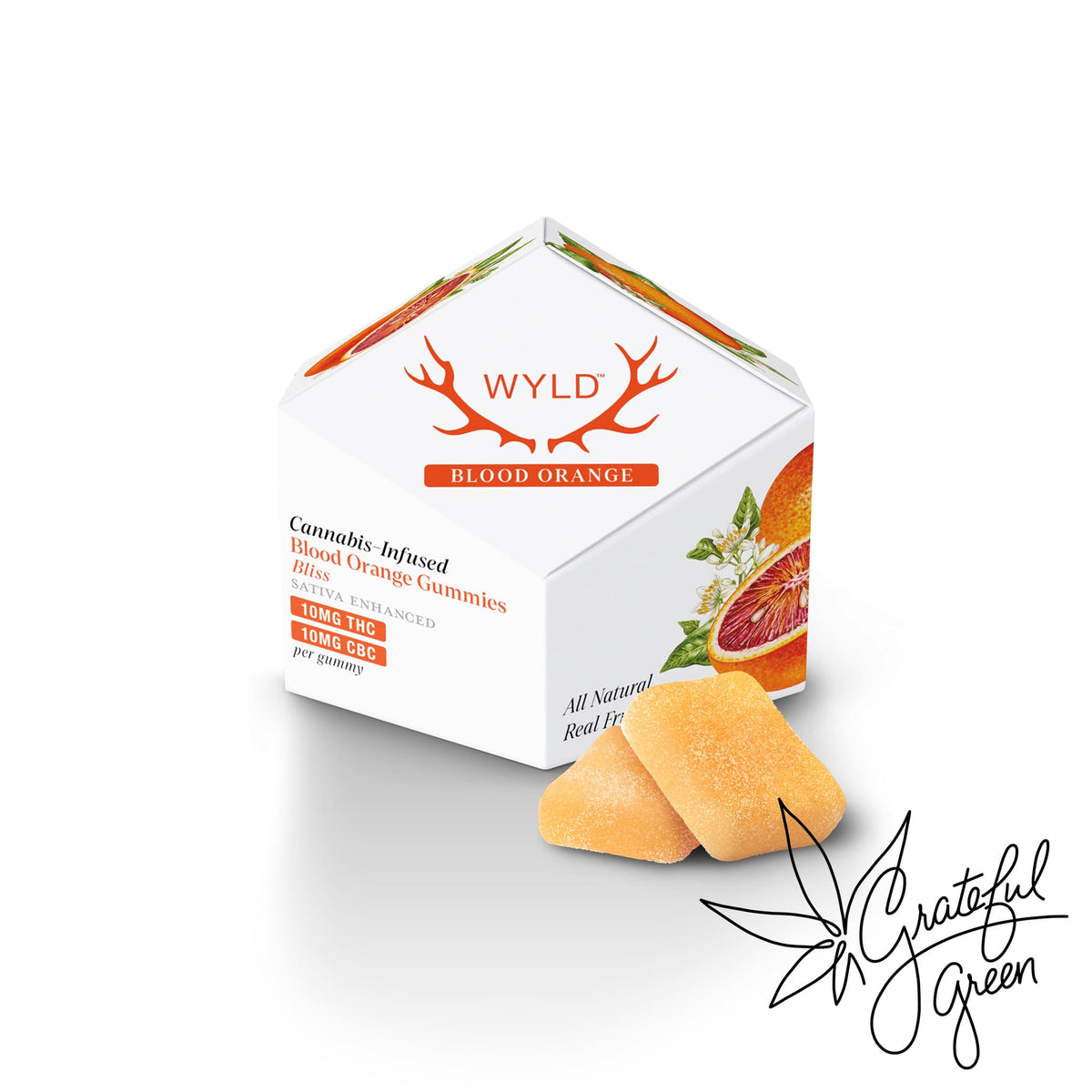 WYLD Blood Orange CBC Bliss Gummies 10 ct
