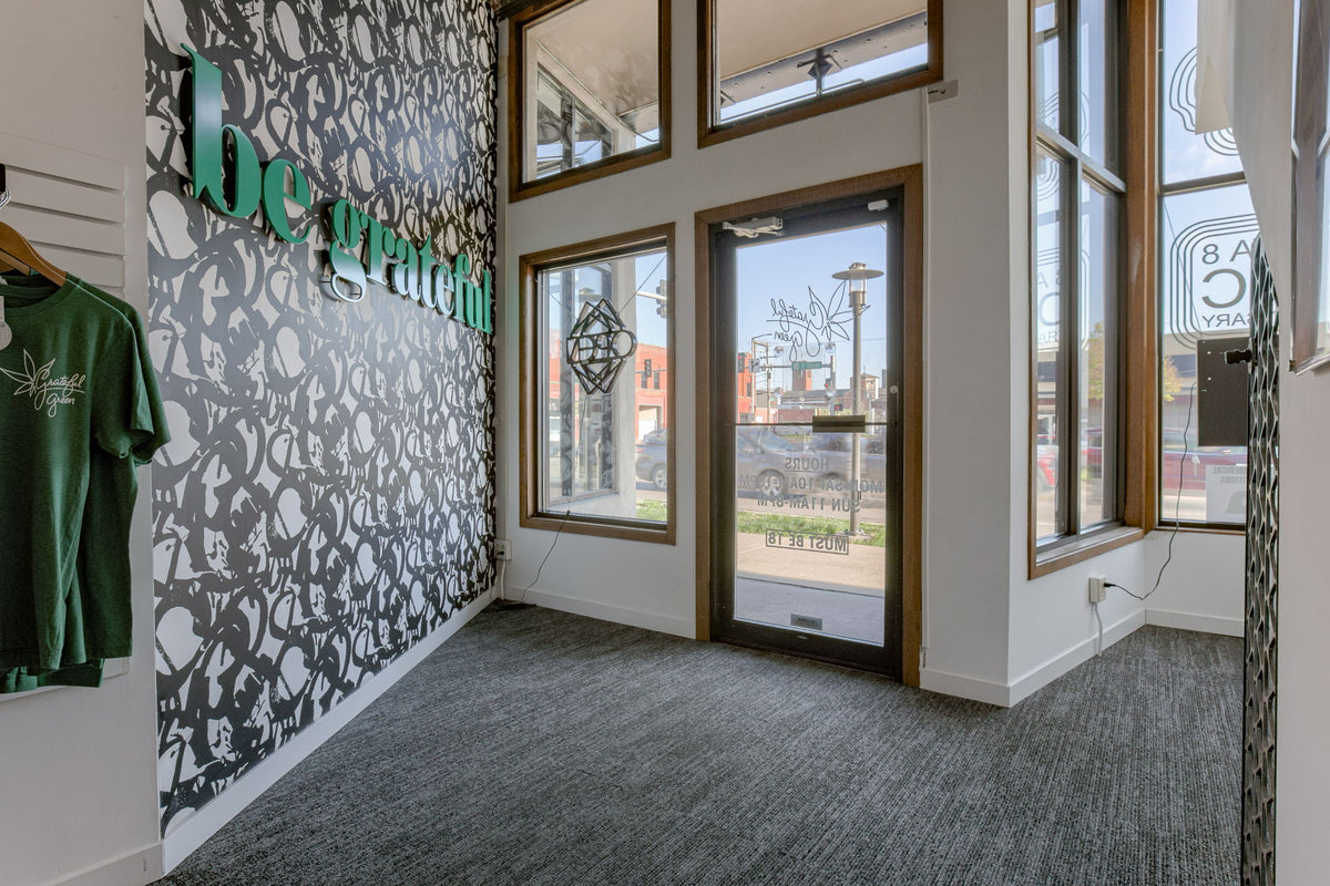 Interior of Grateful Green Dispensary Downtown Lincoln