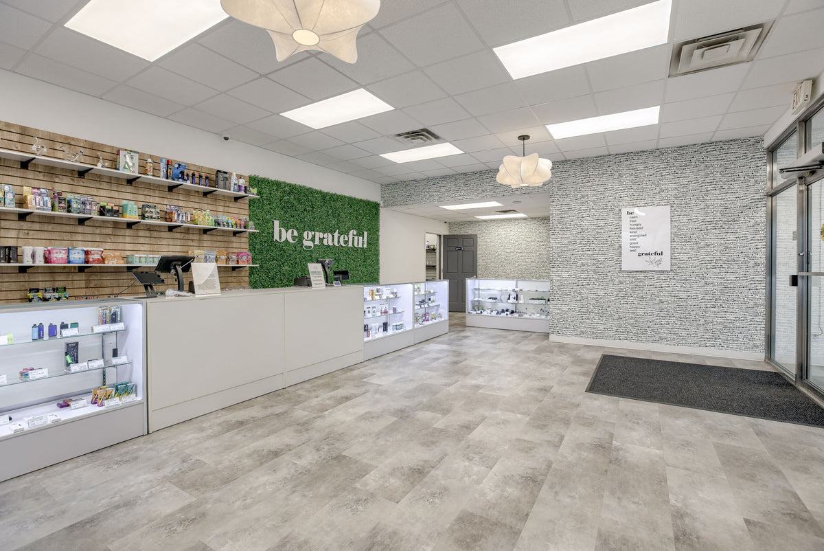 Interior of Grateful Green Dispensary West Omaha