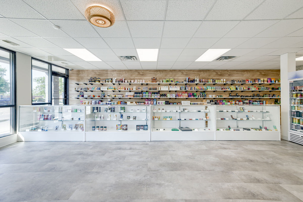 Interior of Grateful Green Dispensary Central Lincoln