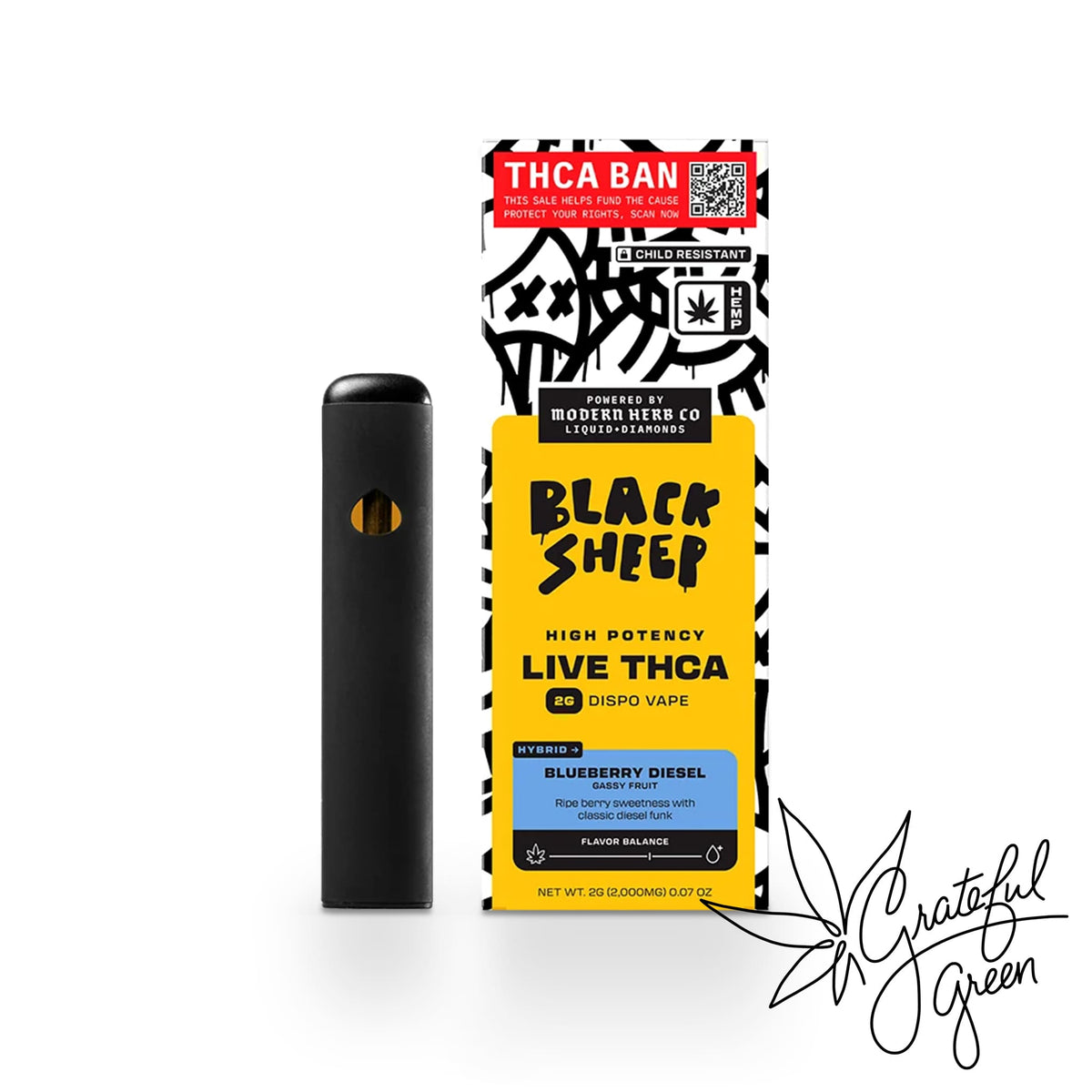 Black Sheep THCA Liquid Diamonds Disposable