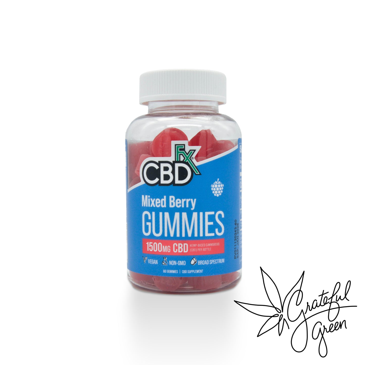 CBDfx CBD Gummies Mixed Berries