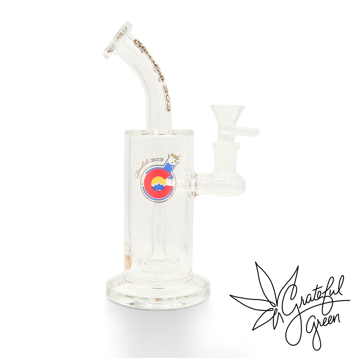 Glasslab303 Economy Classic Rig w/ Showerhead Perc - 8"