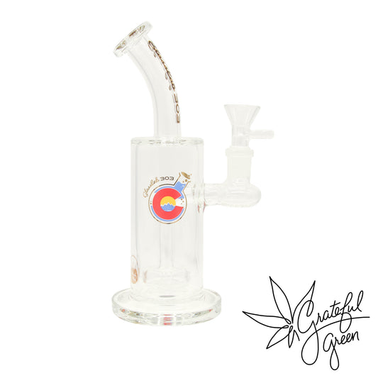 Glasslab303 Economy Classic Rig with 8 Slit Circle Perc - 8"