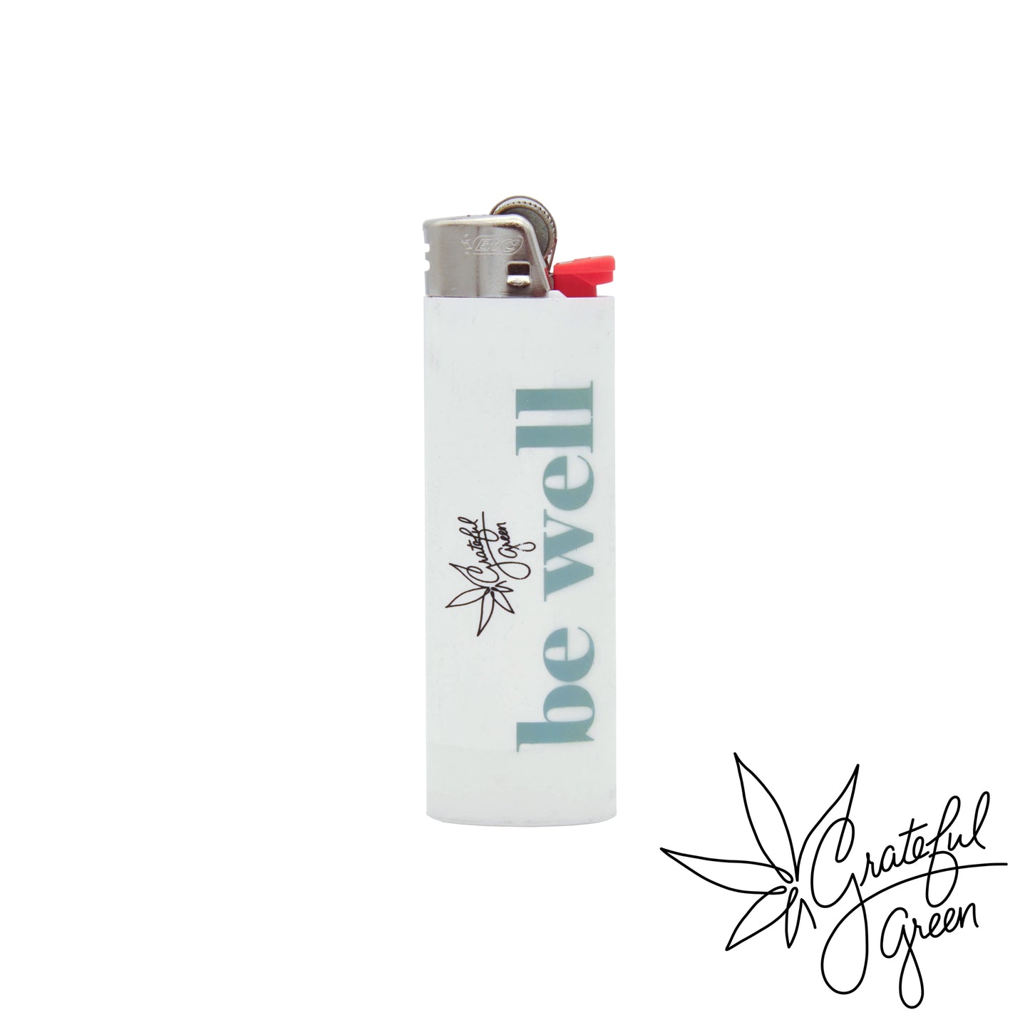 Grateful Green Bic Lighter