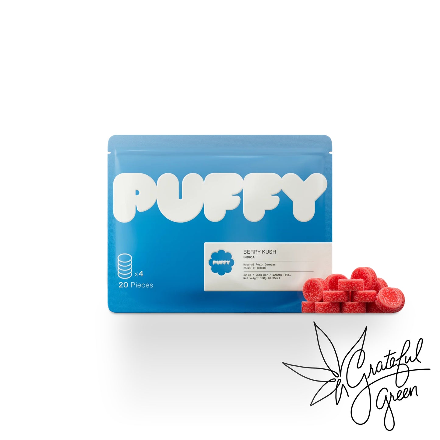 Puffy Natural Resin THC Gummies