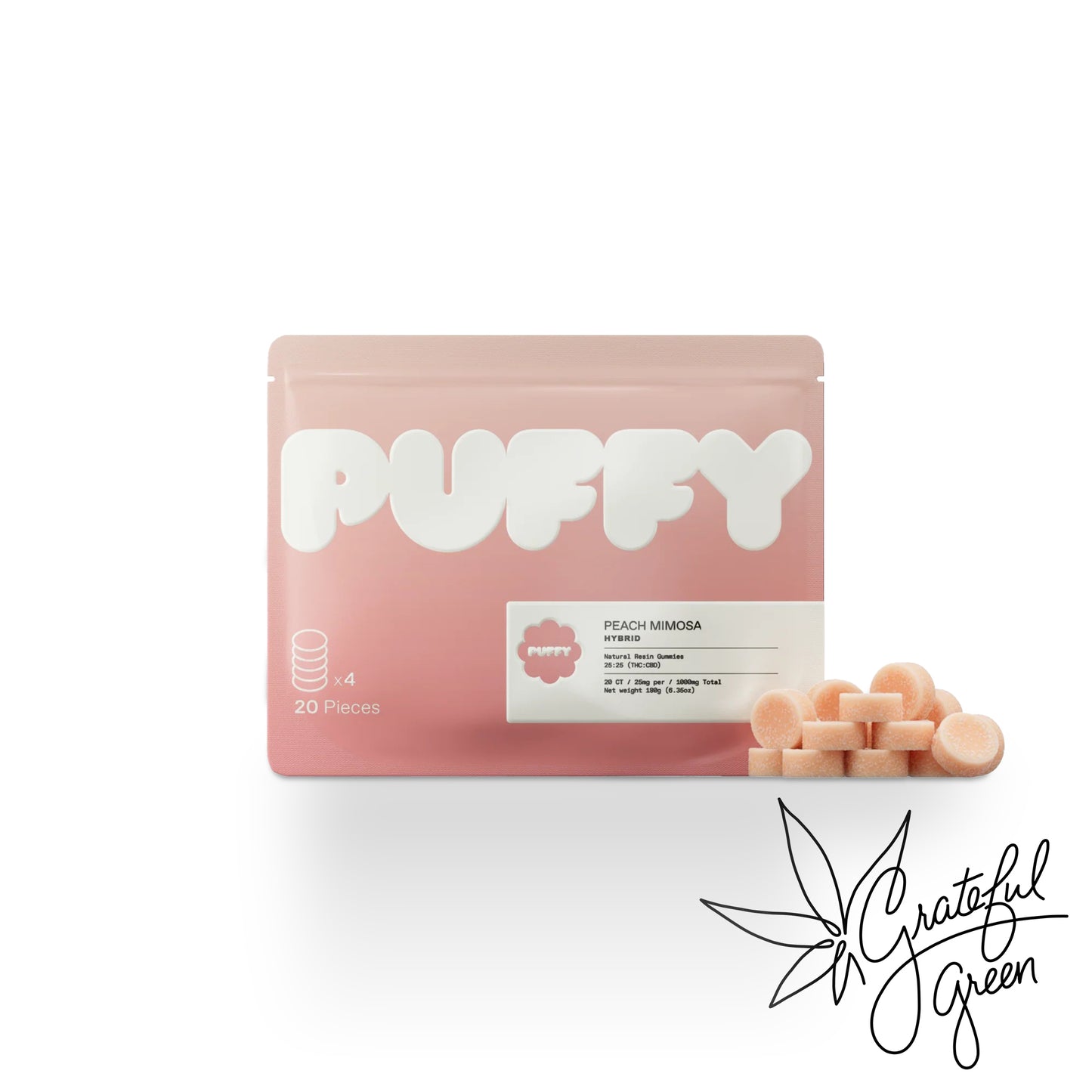 Puffy Natural Resin THC Gummies