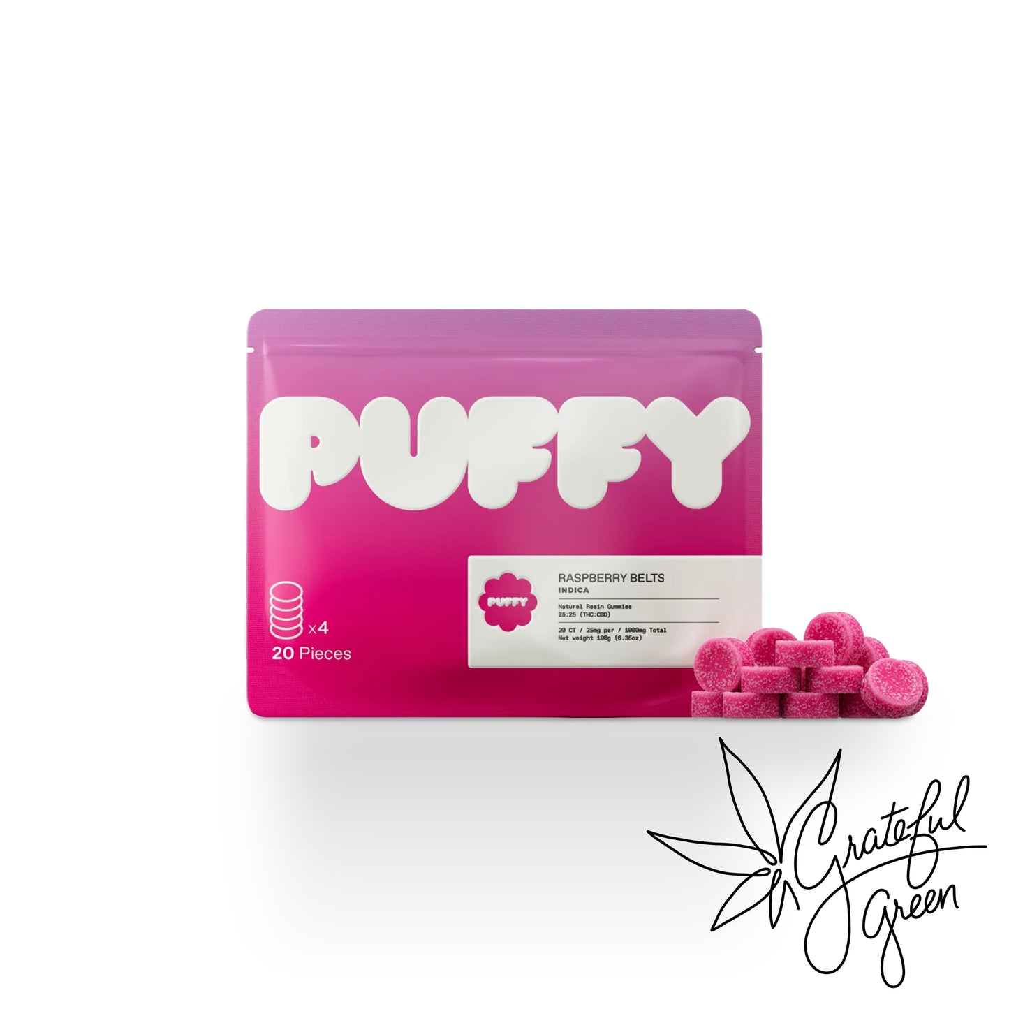 Puffy Natural Resin THC Gummies