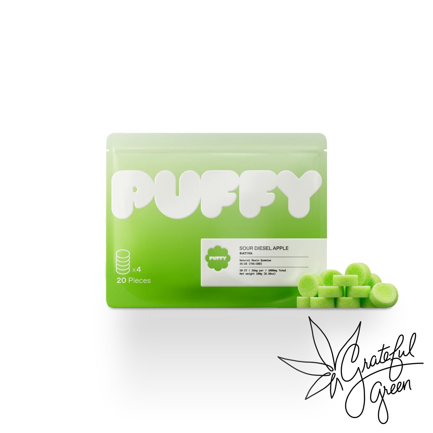 Puffy Natural Resin THC Gummies