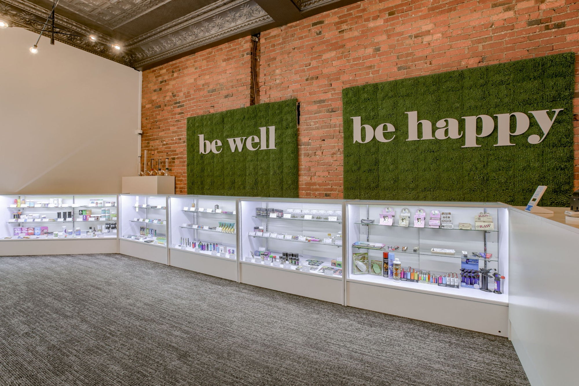 Interior of Grateful Green Dispensary Downtown Lincoln