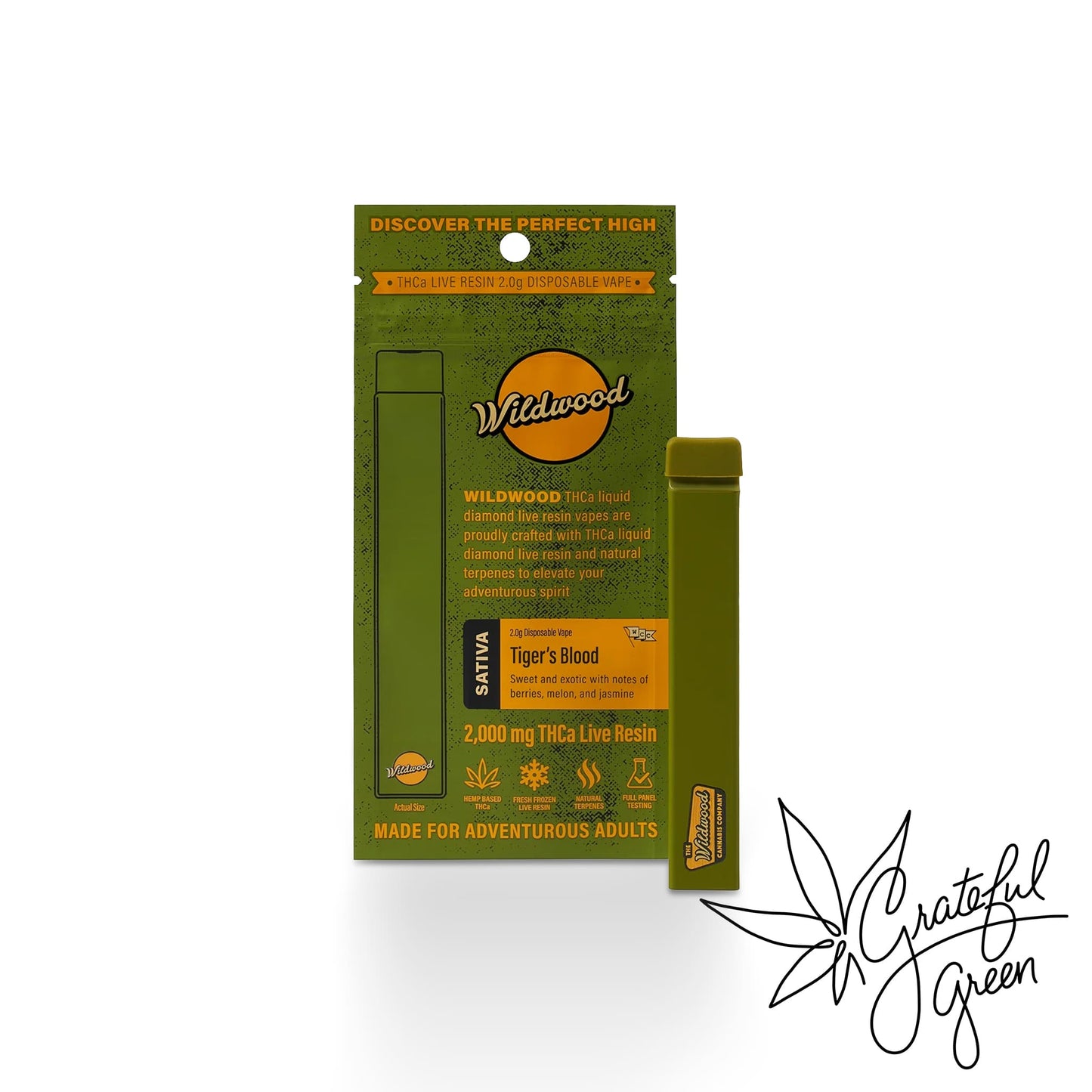 Wildwood THCA Diamond Live Resin Disposable Wildwood THCA Diamond Live Resin Disposable