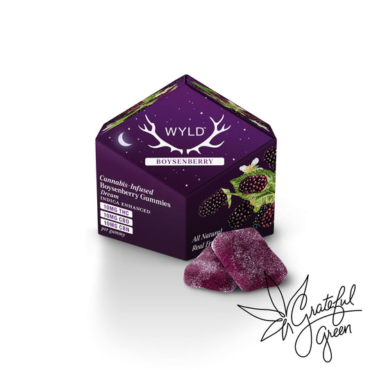 WYLD Boysenberry CBD CBN Dream Gummies 10 ct