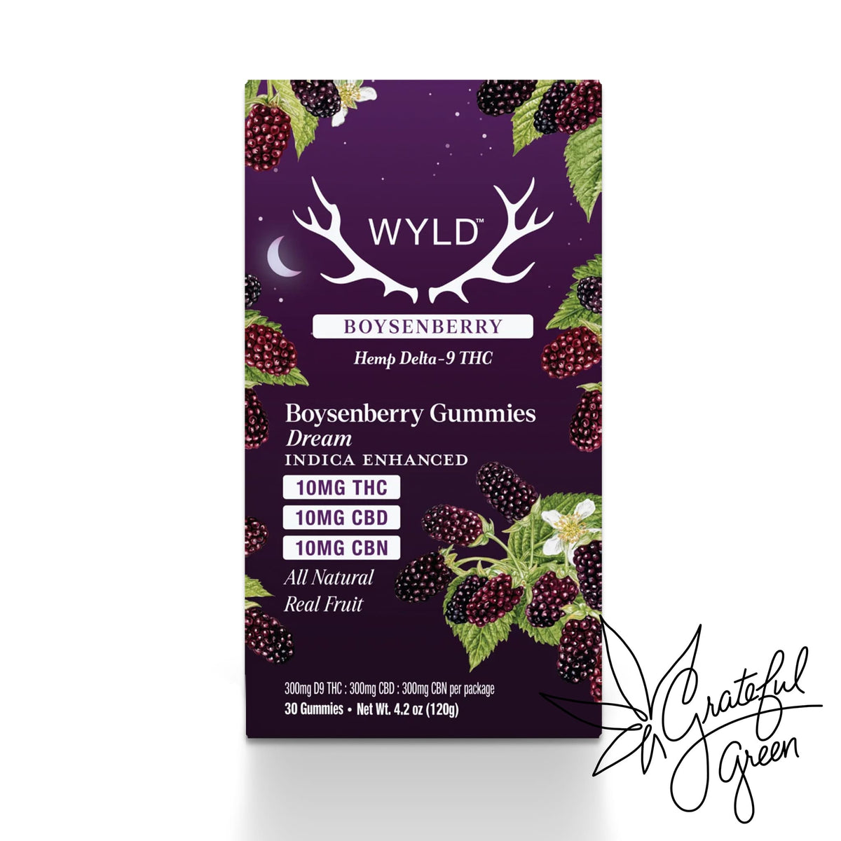 WYLD Boysenberry CBD CBN Dream Gummies 30 ct