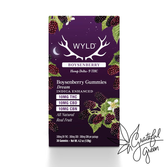 WYLD Boysenberry CBD CBN Dream Gummies 30 ct