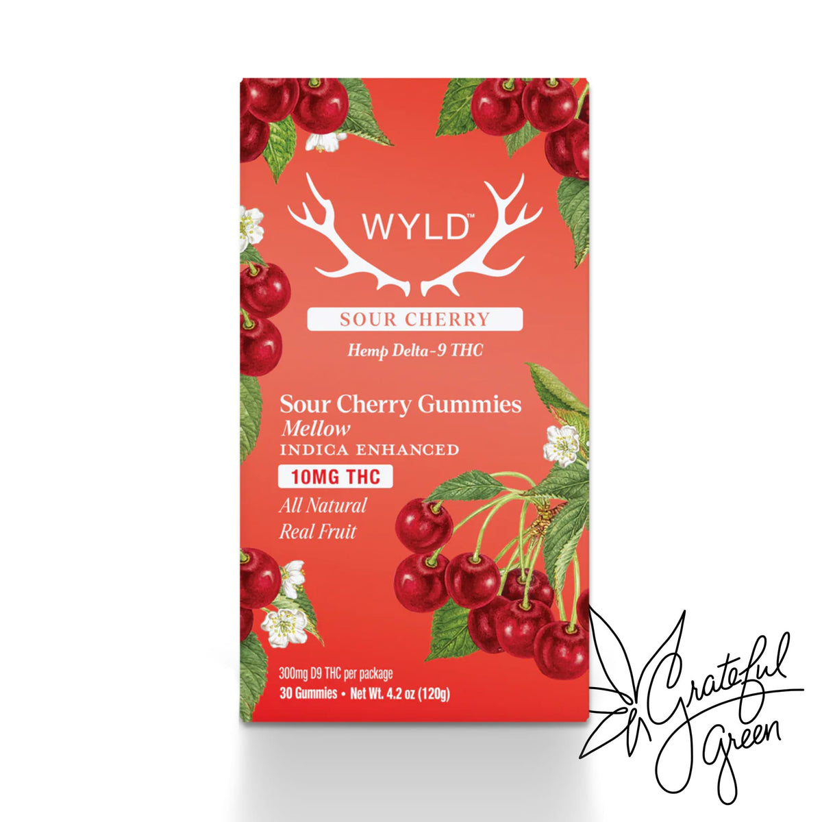 WYLD Sour Cherry Mellow Gummies 30 ct
